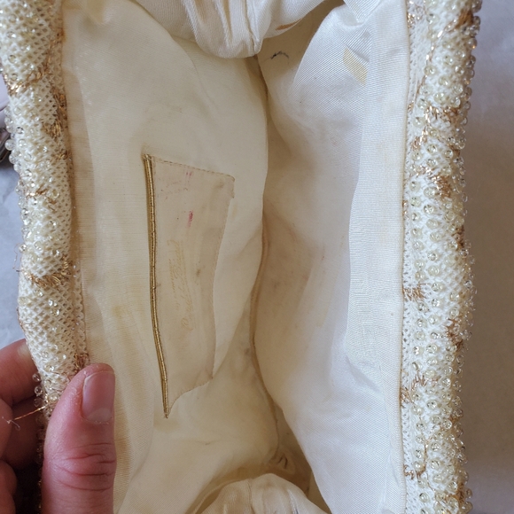 Pinup / mod Vintage looking beaded clutch - Picture 4 of 6